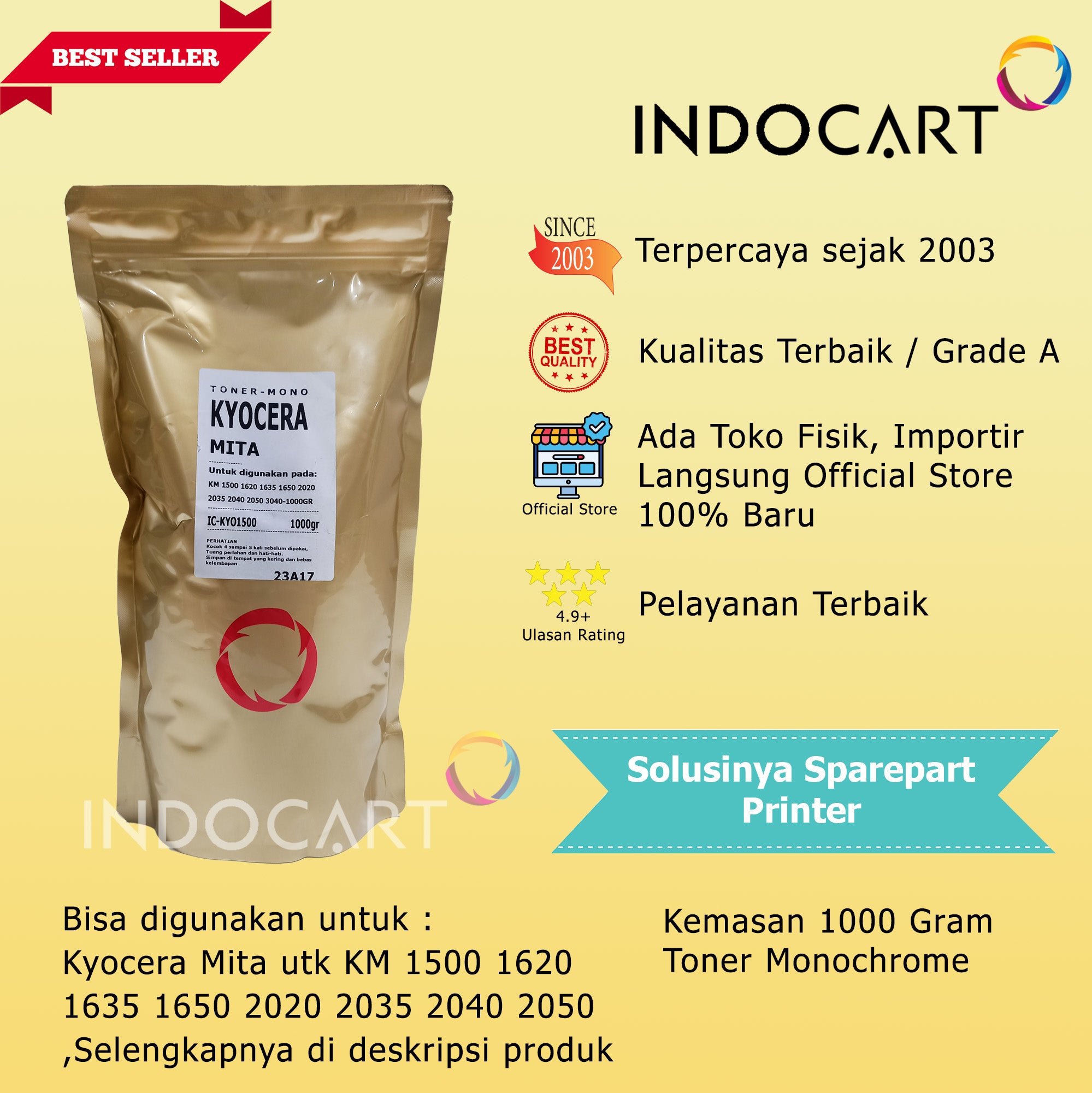 Serbuk Toner TK-479 TK-1144-FS 6025 6030 6525 6530 035 1135 ECOSYS M2035 M2535-1Kg
