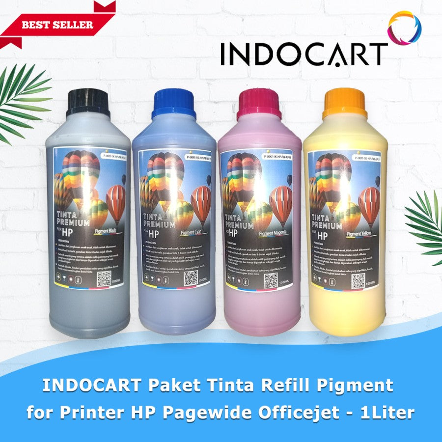 Paket Tinta Refill Pigment utk Printer HP Pagewide Officejet