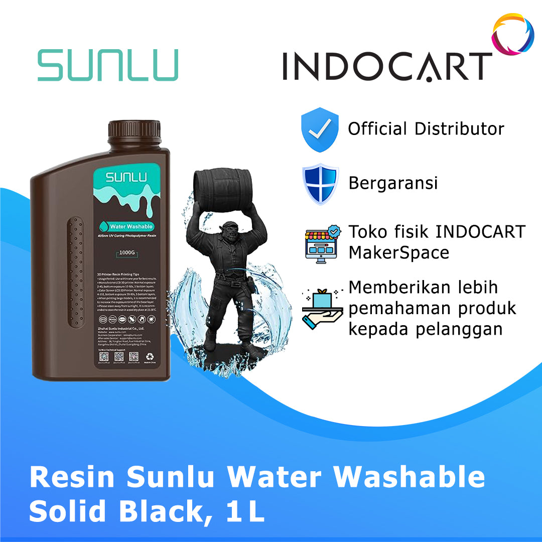 3D Printer Resin SUNLU Water Washable-1Kg