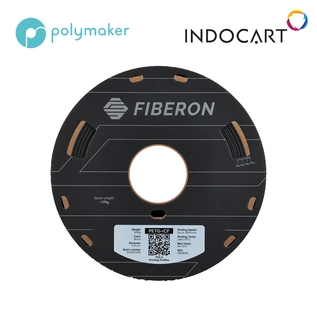 3D Printer Filament PolyMaker Fiberon PETG-rCF08 Carbon Fiber Reinforced PETG Filament 1.75mm 500gr