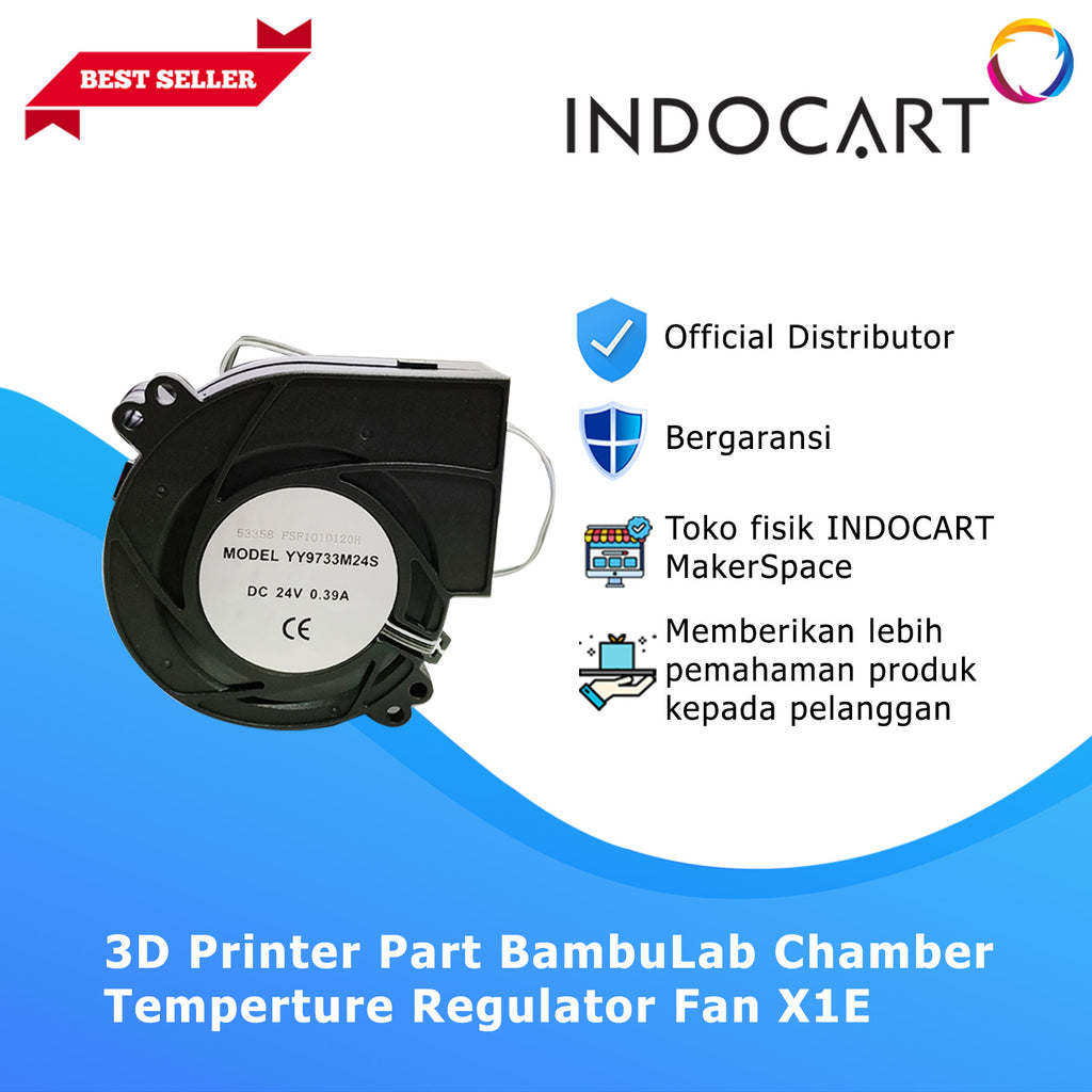 3D Printer Parts BambuLab Chamber Temperture Regulator Fan BambuLab X1E