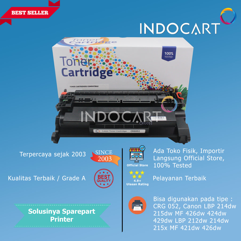 Toner Cartridge Compatible CRG 052-Canon LBP 212 214 215 215 MF 421 424 426 429
