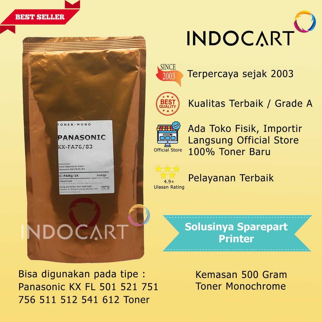 Serbuk Toner Regular-KX-FA83KX FL 511 512 541 612-500gr