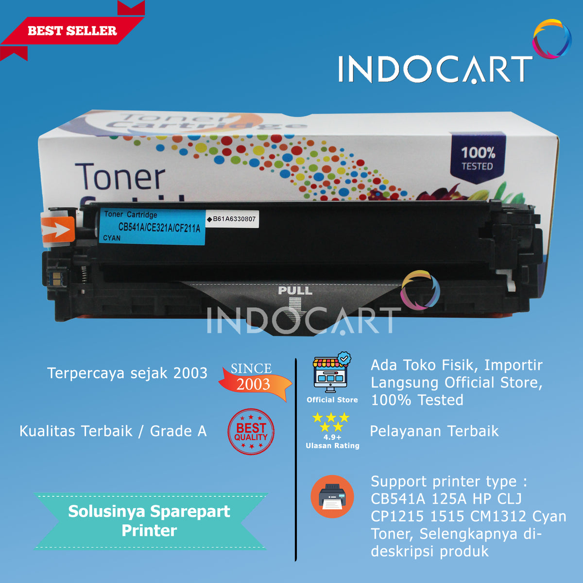 Toner Cartridge Compatible Universal 125A 128A 131A-HP CLJ CP1215 CP1525 M251 M276