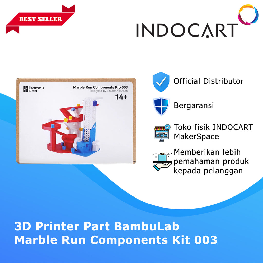 3D Maker's Supply Parts BambuLab Marble Run Components Kit 003
