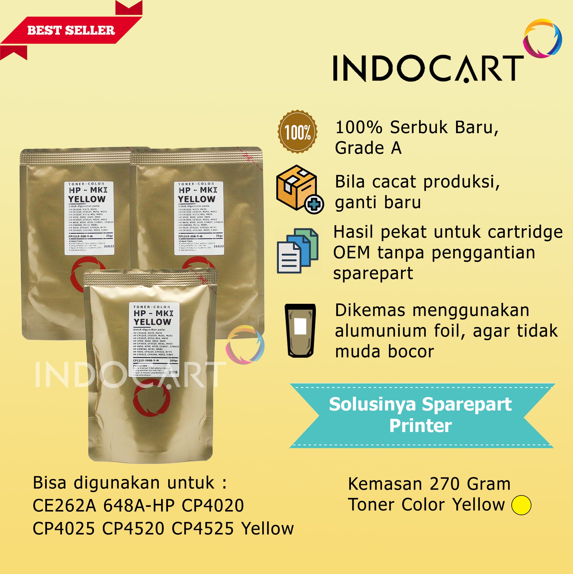 Serbuk Toner Warna Mitsubishi-CRG 316 322 323 329-Canon LBP 5050 7018 7750 9100-CMY (250gr-350gr)