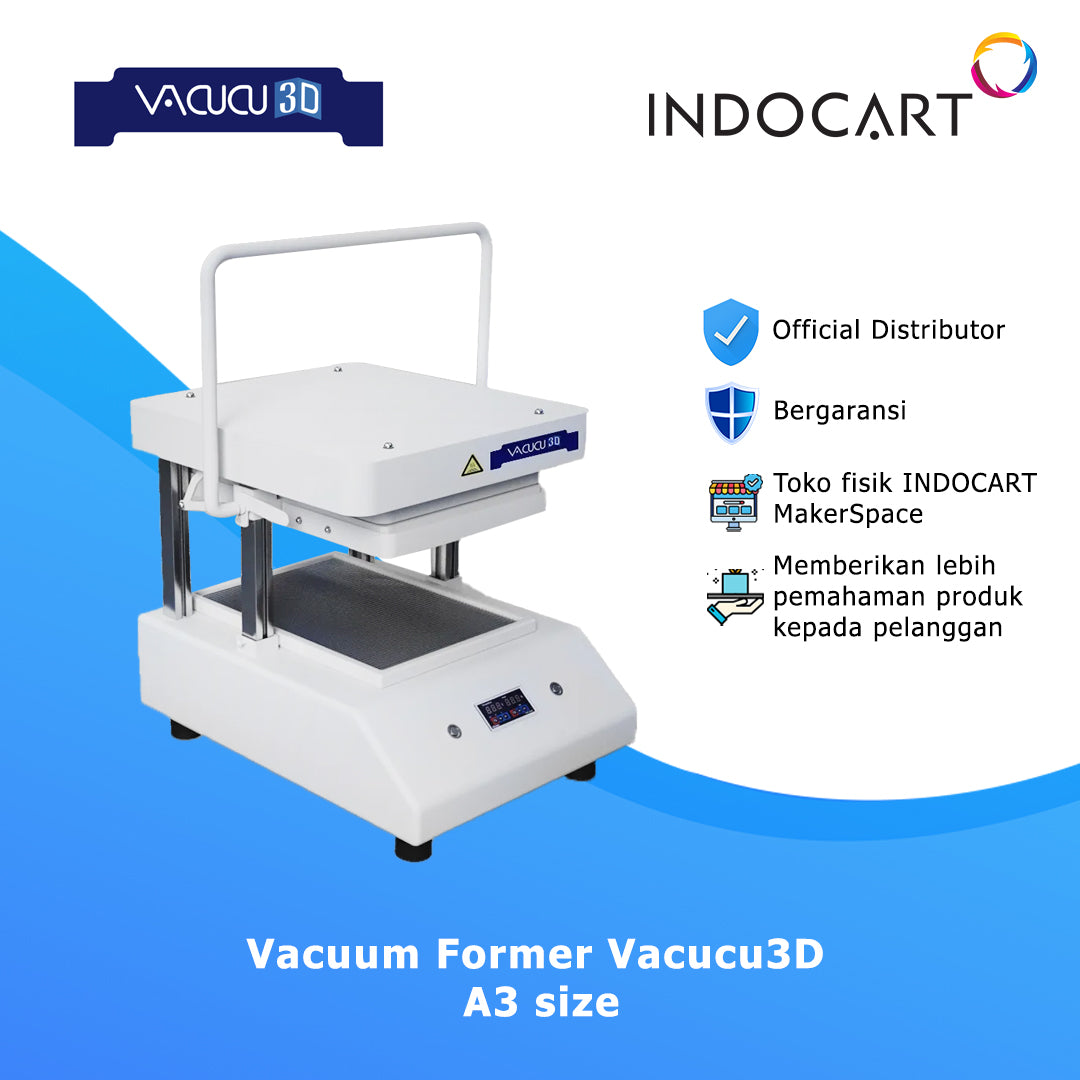 Vacuum Forming Machine Vacucu 3D-A3 Size for Create Prototypes Molds and Casts