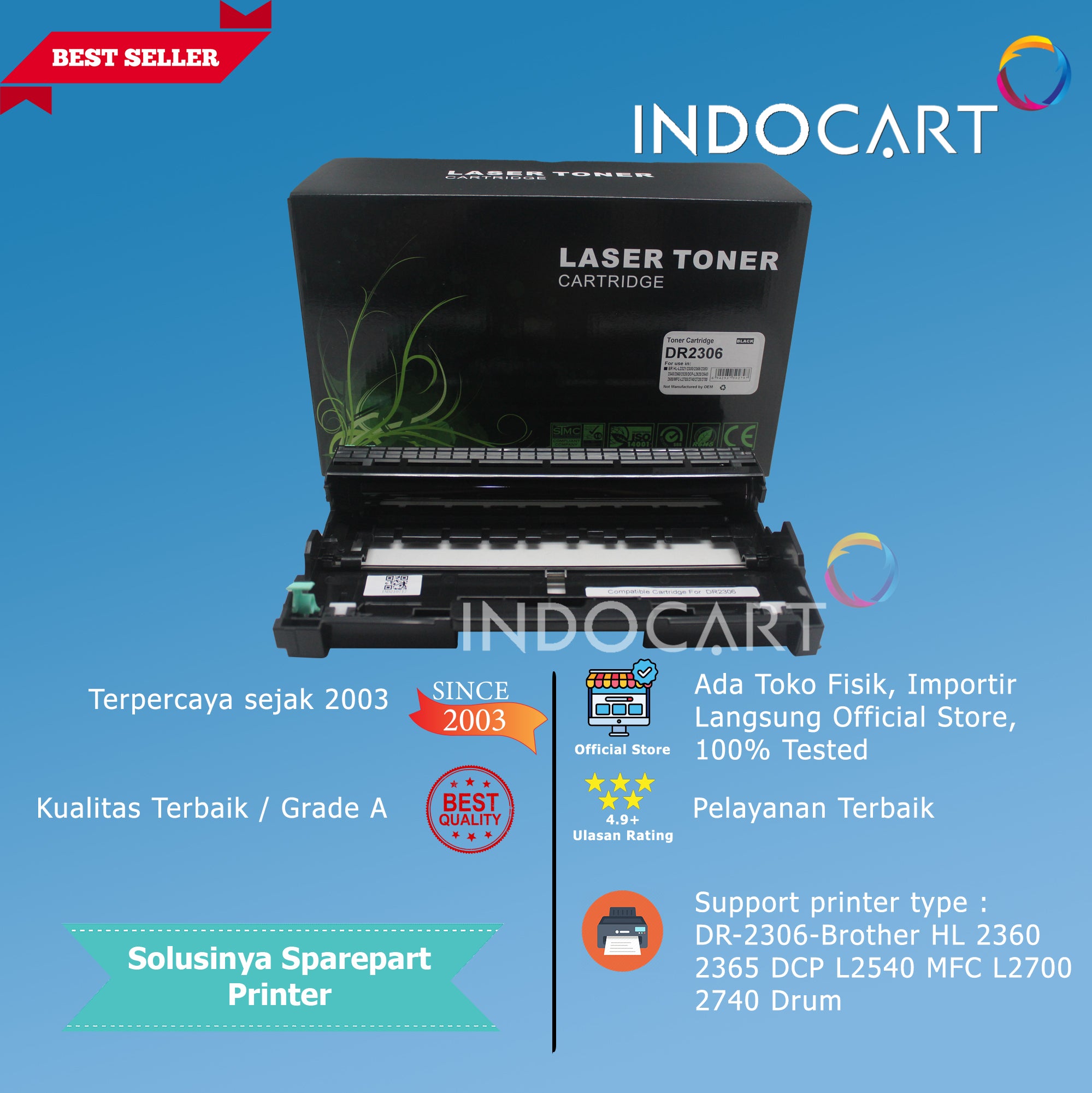 Toner Imaging Drum Compatible DR-2306-HL L2360 L2365 DCP L2540 MFC L2700 2740