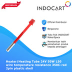 3D Printer Parts Creality OEM Heater/Heating Tube 24V 50W L50 Red Up To 350C 2Pin Creality Ender 3S1Pro/CR 10SmartPro