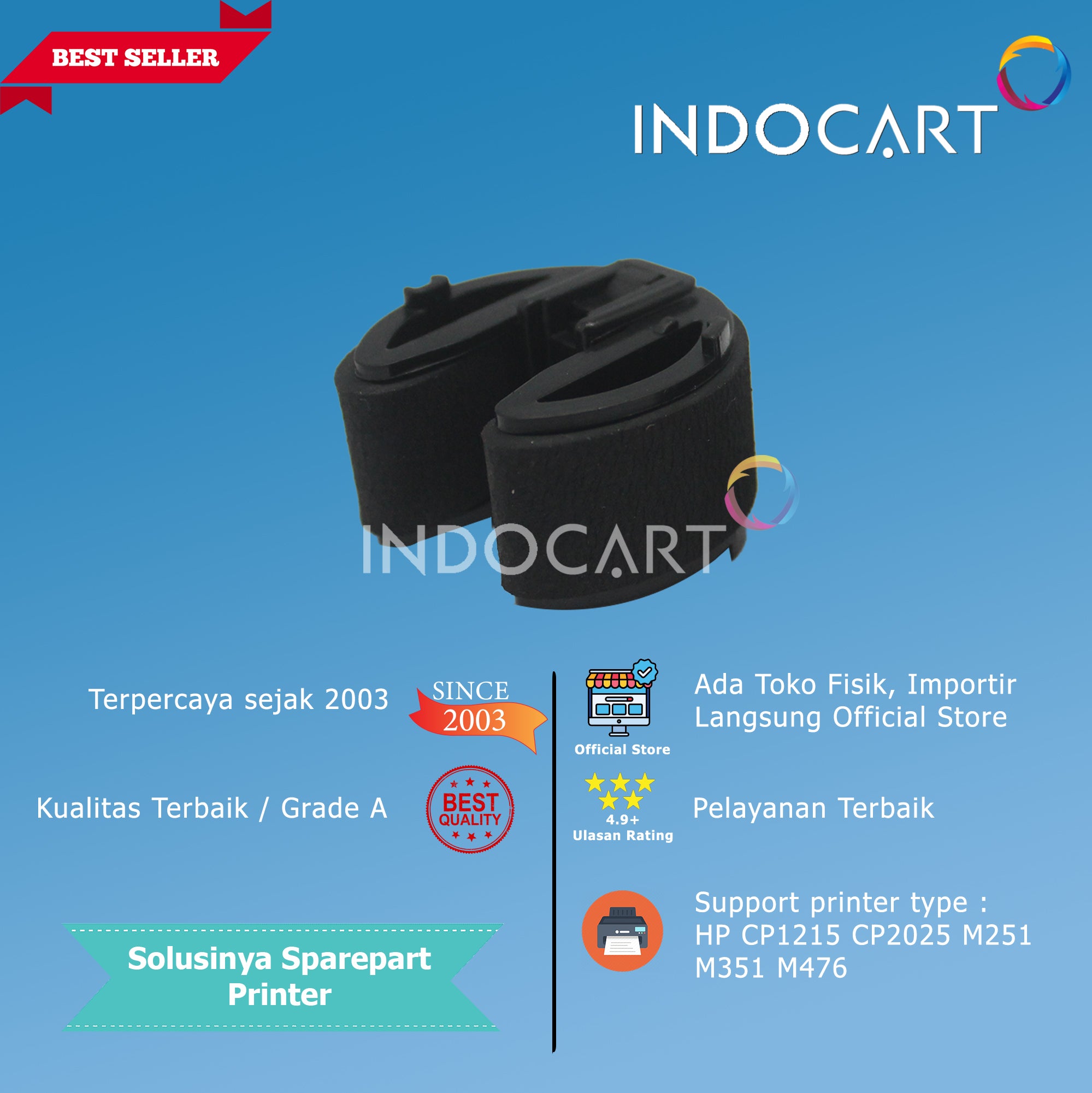 Pickup Roller-HP CP1215 CP1525 CP2025 M251 M351 M476 RM1-4426