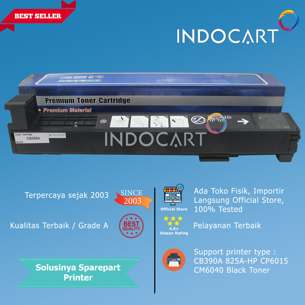 Toner Cartridge Compatible CB390A 825A CB381A CB382A CB383A 824A-HP CLJ CP6015 CM6040