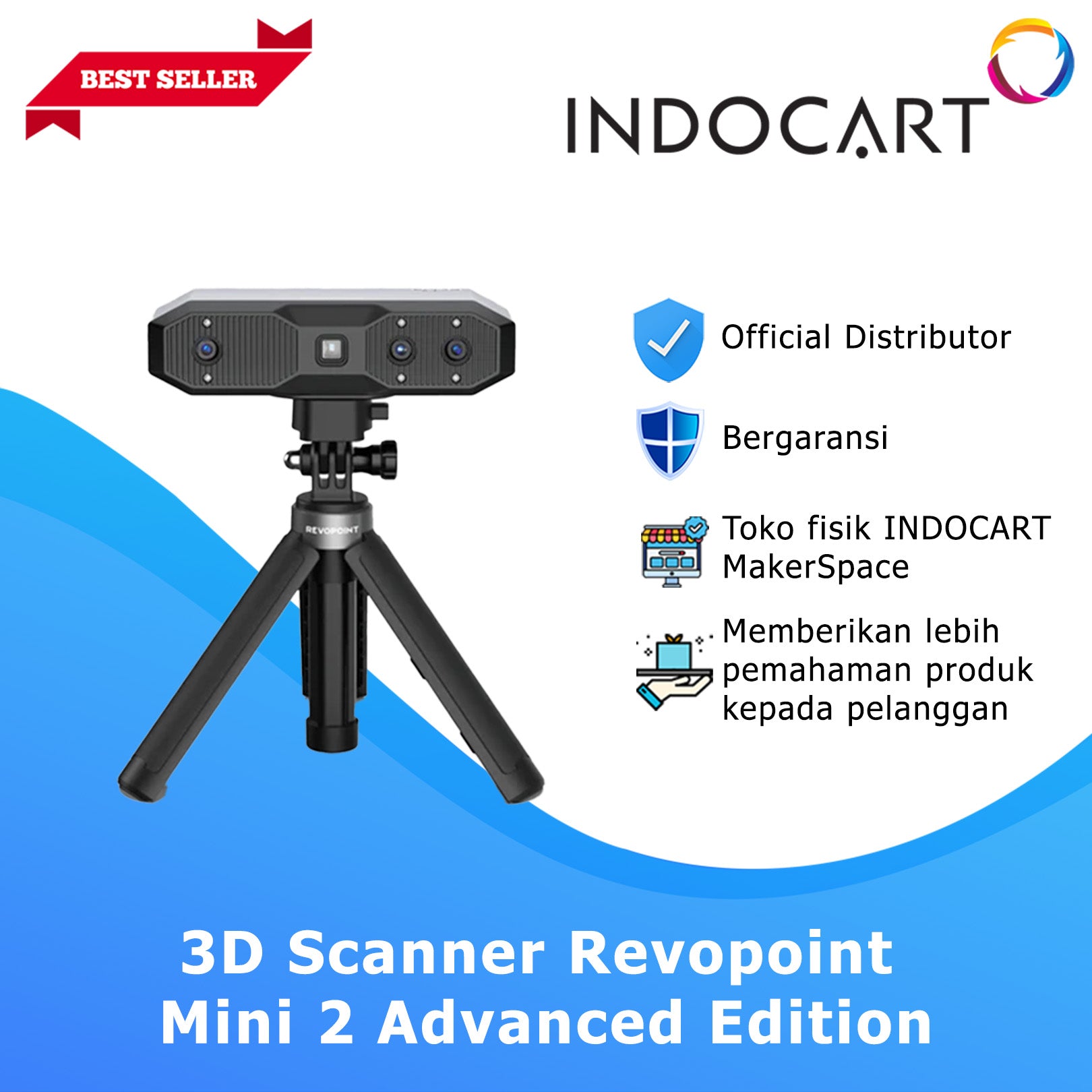 3D Scanner Revopoint MINI 2 Advanced Edition With Anti Shake 9 Axis IMU