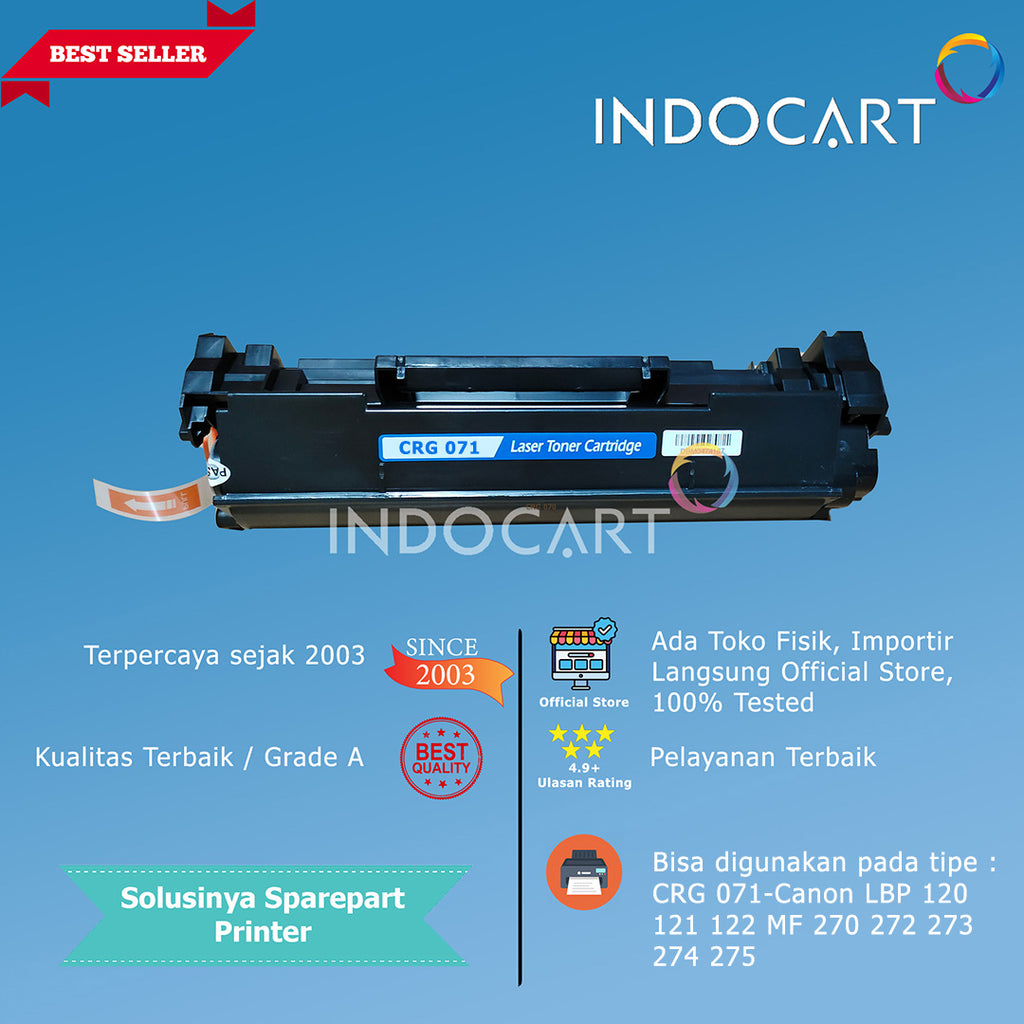 Toner Cartridge Compatible CRG 071-Canon LBP 120 121 122 MF 270 272 273 274 275