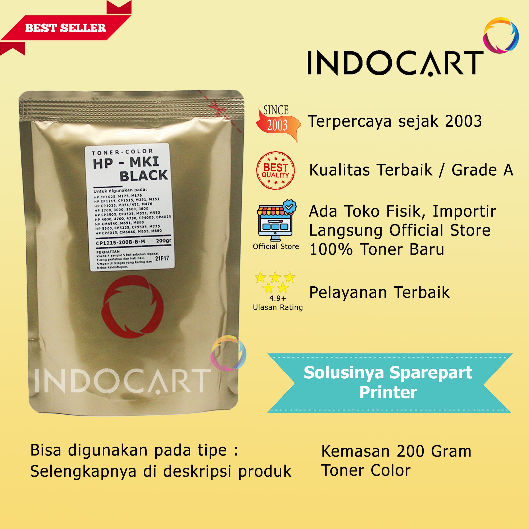 Serbuk Toner Warna Mitsubishi-CRG 316 322 323 329-Canon LBP 5050 7018 7750 9100 (200gr-500gr)