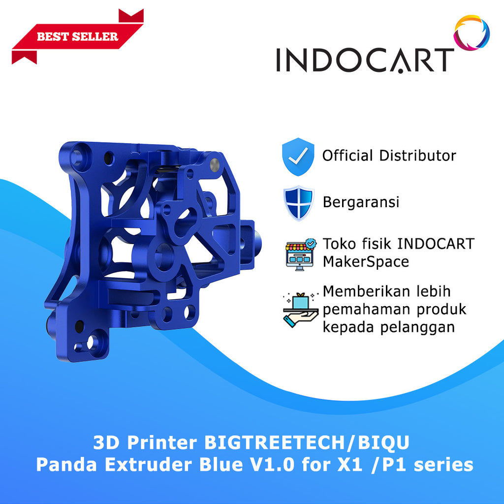 3D Printer Parts BigTreeTech/BIQU Panda Extruder Lightweight Housing Blue V1.0 for BambuLab X1 /P1 Series