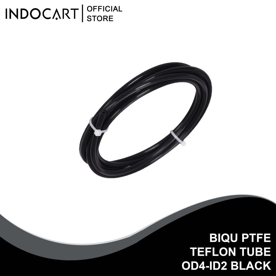 3D Printer Parts Biqu Teflon Tube PTFE 3D Printer OD4-ID2 Black