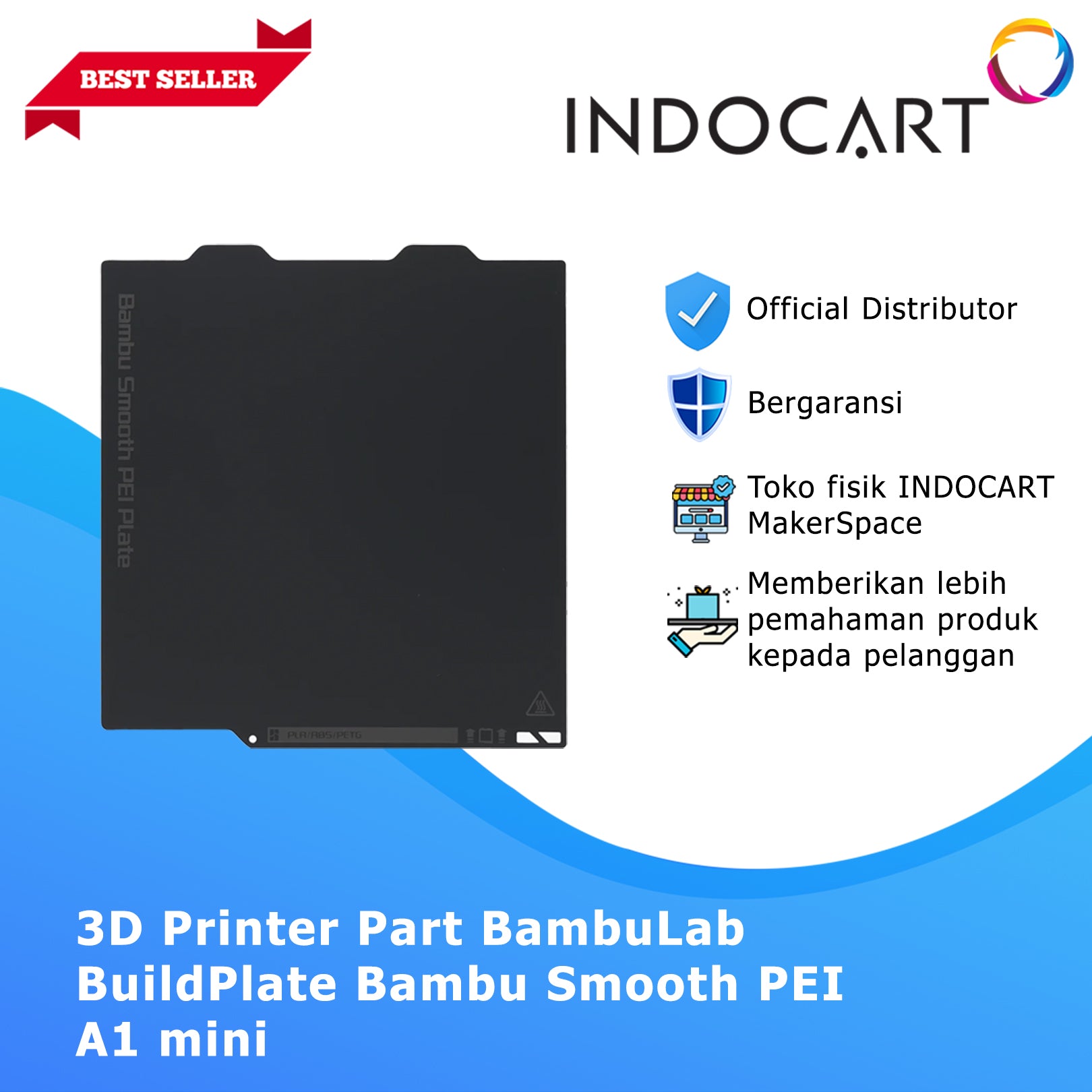 3D Printer Parts BambuLab Build Plates Smooth PEI Plate BambuLab A1 Mini