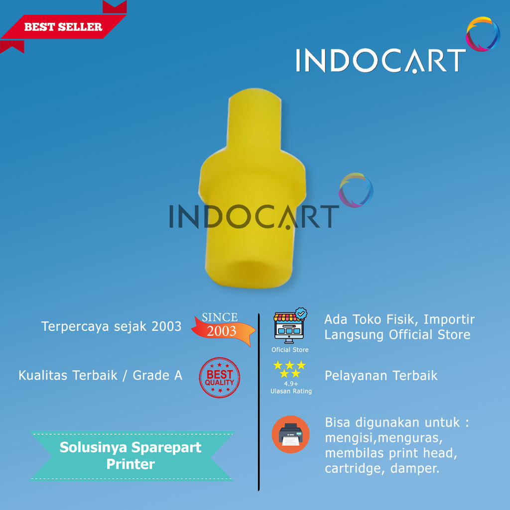 Sambungan Suntikan Sedot Damper/Cartridge/Selang-Flush Cuci Printhead-10 Pcs