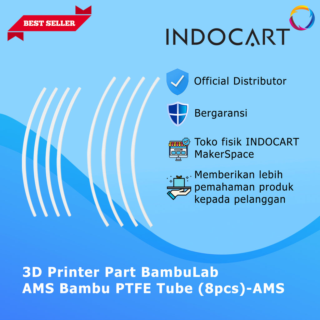 3D Printer Parts BambuLab AMS Bambu PTFE Tube 8Pcs BambuLab P1/X1C