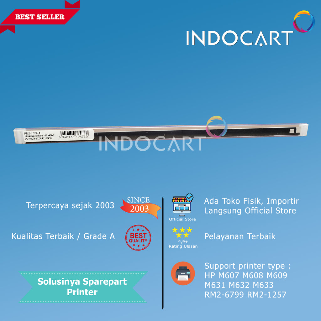 Heating Element-Keramik Fuser Pemanas-HP M607 M608 M609 M631 M632 M633 RM2-6799 RM2-1257