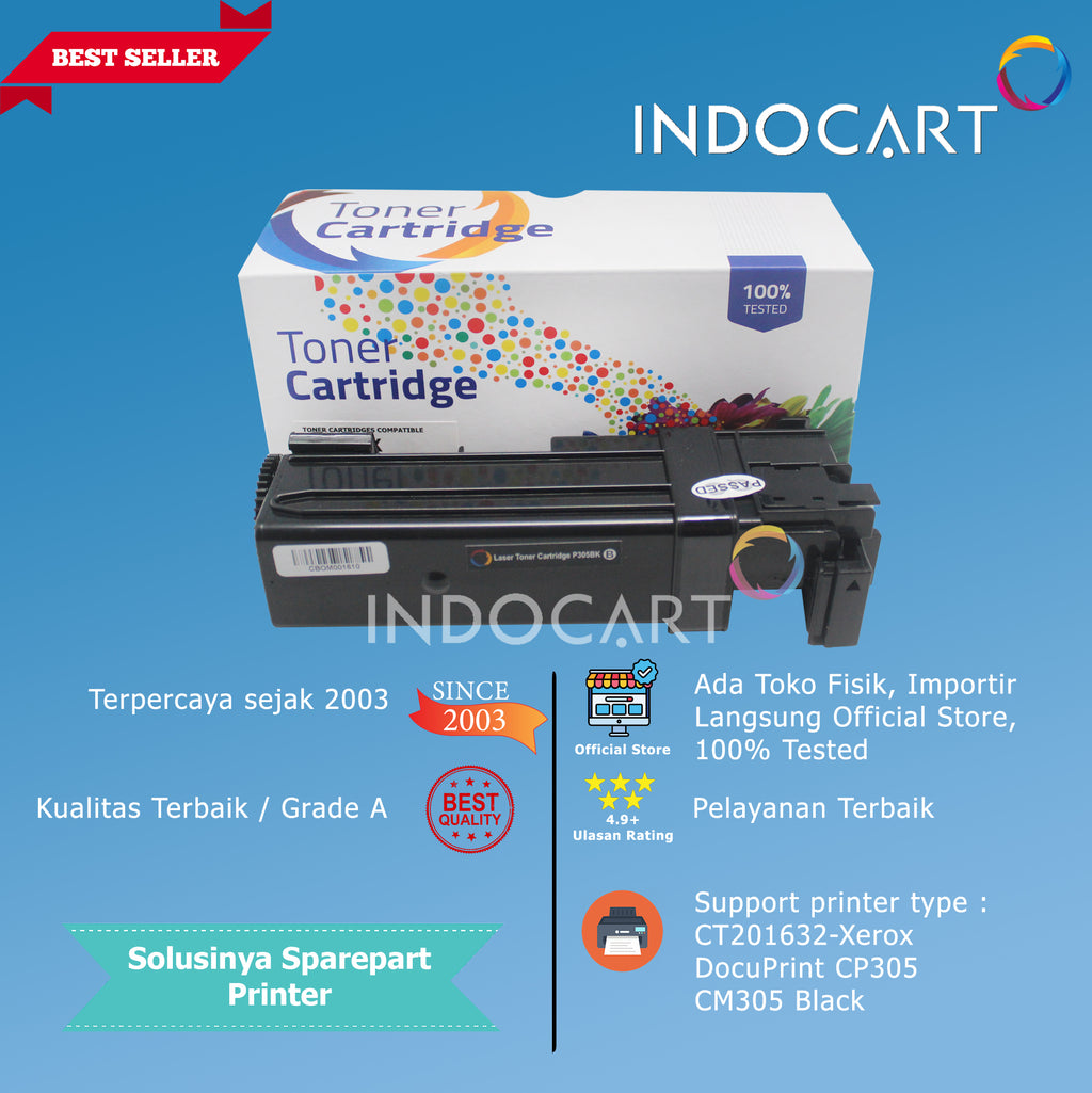 Toner Cartridge Compatible CT201632 CT201633 CT201634 CT201635-Xerox DocuPrint CP305 CM305