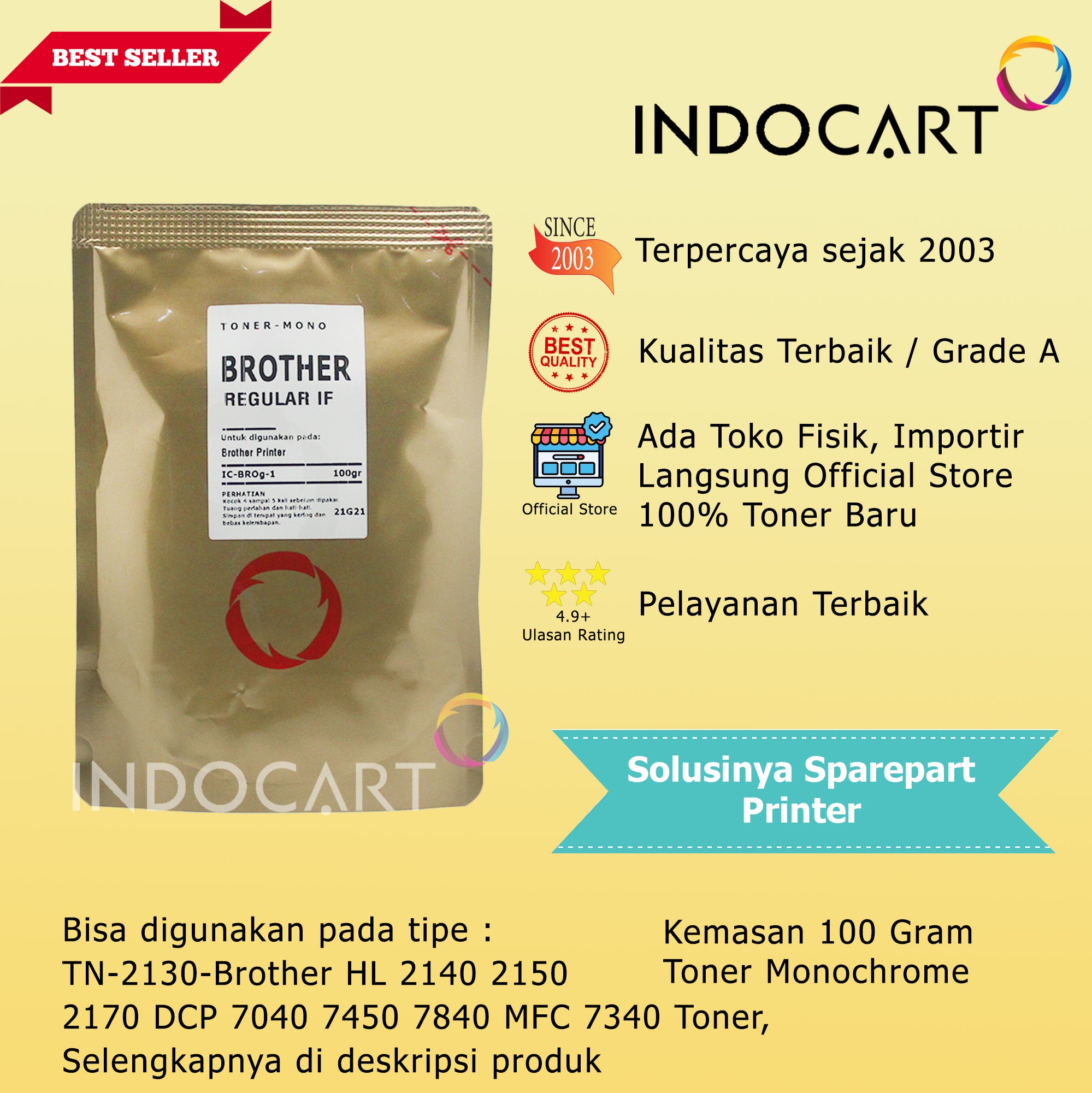 Serbuk Toner Regular TN-3250 TN-2025 TN-3145-HL 5340 2040 5240 DCP 7010 7220 MFC 8380 8460