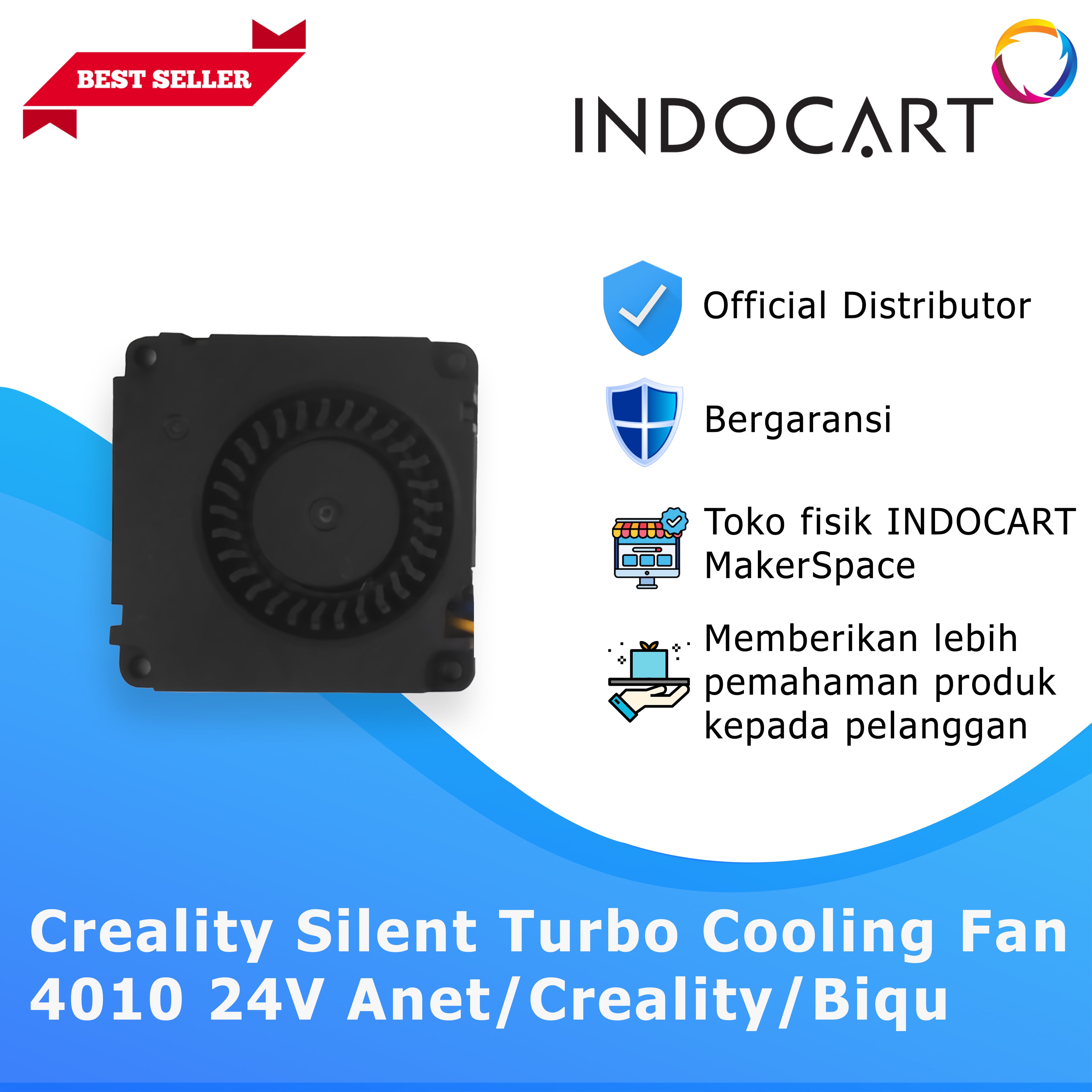 3D Printer Parts Creality OEM Silent Blower/Turbo Cooling Fan 4010 24V