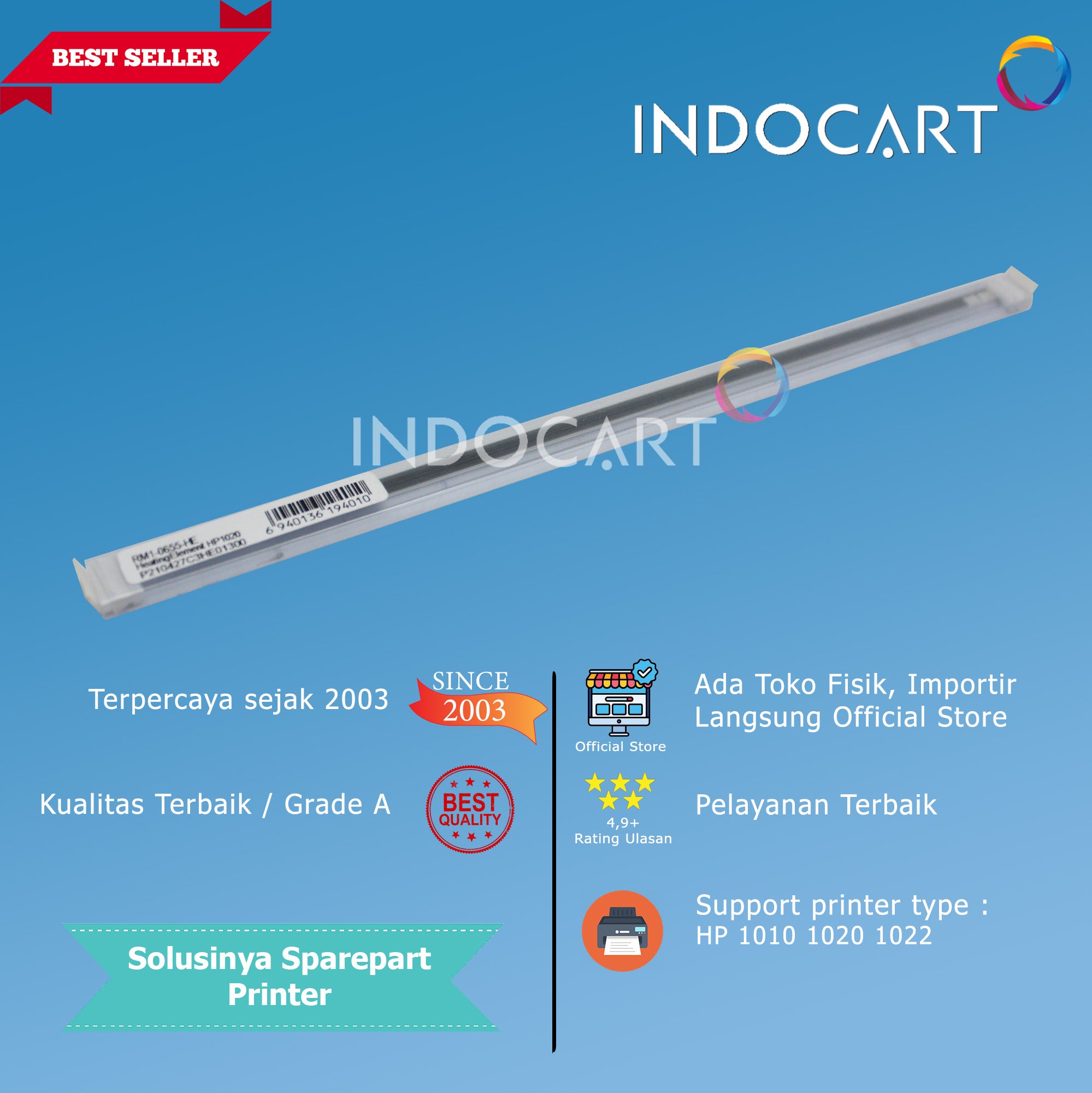 Heating Element-Keramik Fuser Pemanas-HP LaserJet 1010 1015 1020 1022 3000 M1319