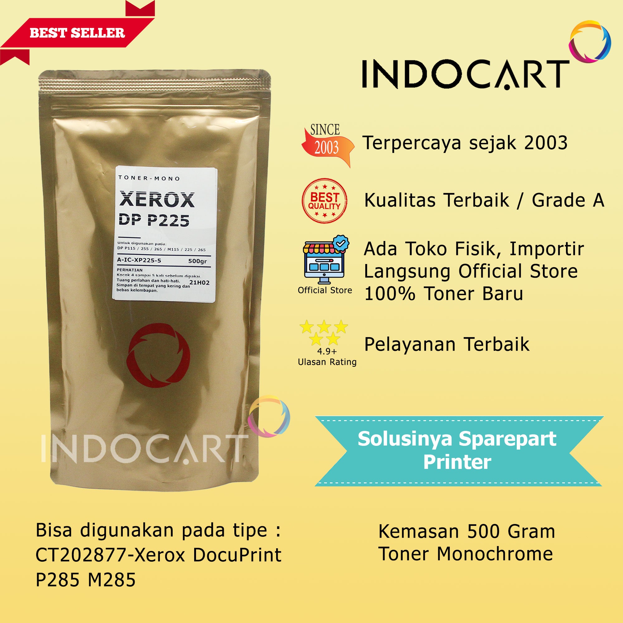 Serbuk Toner Jepang CT203108 CT203109-Xerox DocuPrint P375 M375