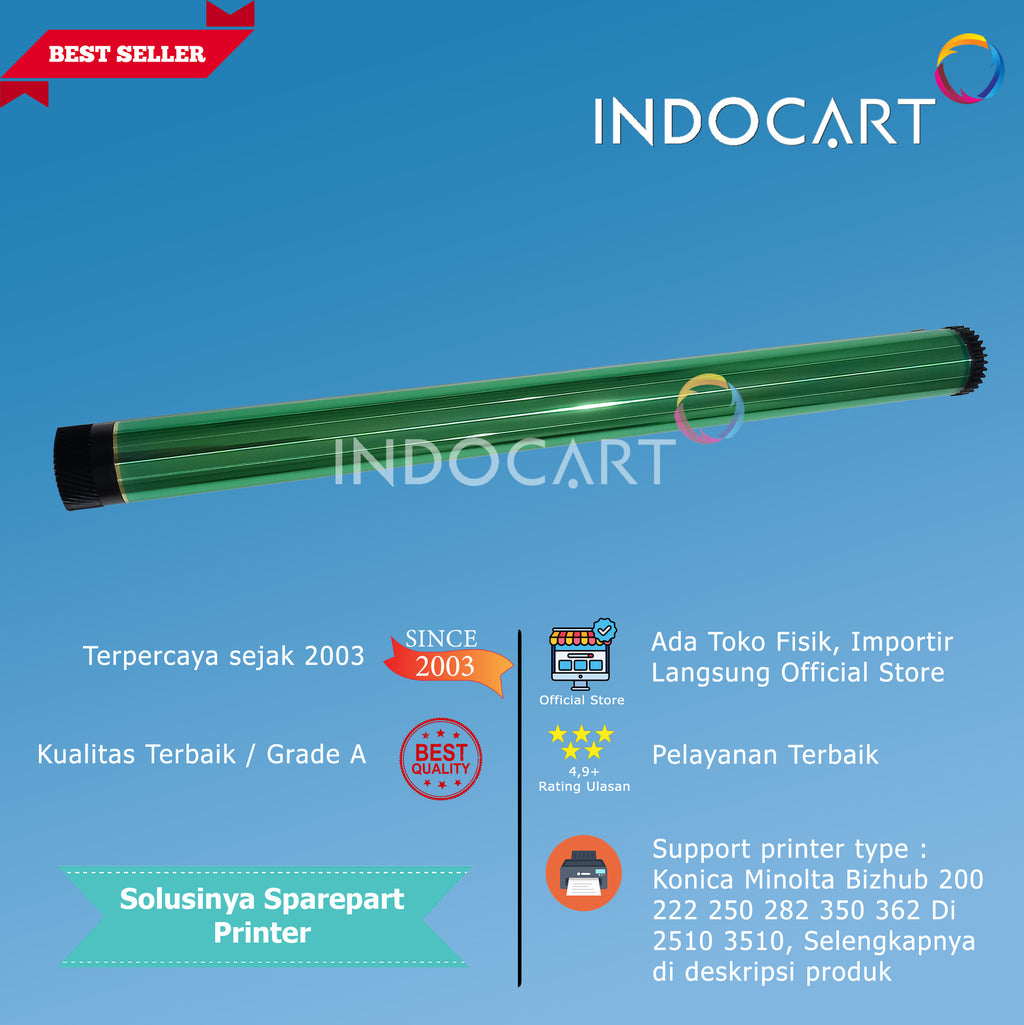 OPC Drum Glossy TN211 TN311 8937-753-Konica Minolta Bizhub 200 222 250 282 350 362 DI 2510 3510