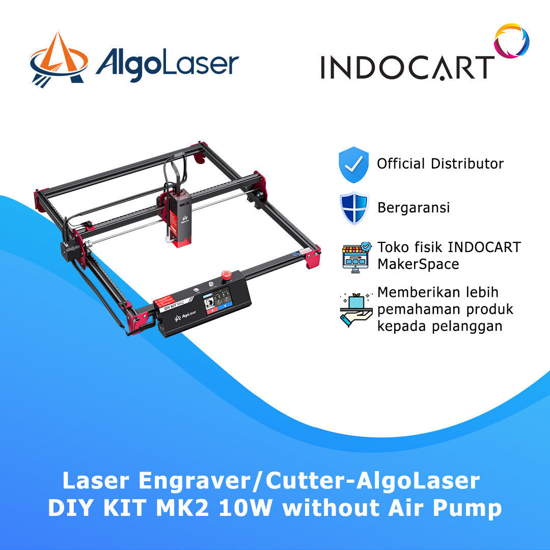 Laser Engraver/Cutting Machine AlgoLaser DIY KIT MK2 10W with Blazing Fast Engraving 12000mm/min-without Air Pump