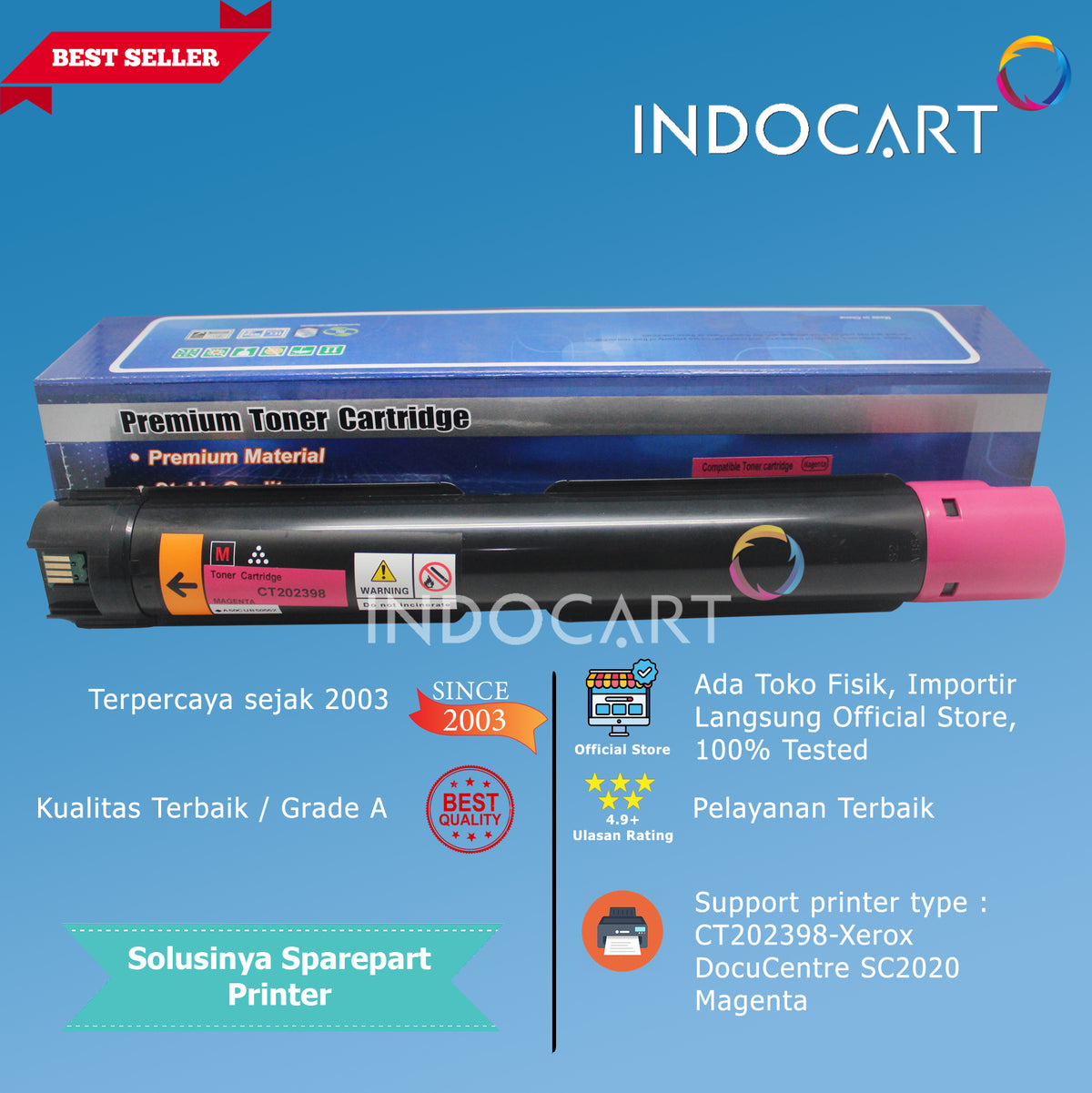 Toner Cartridge Compatible CT202396 CT202397 CT202398 CT202399-Xerox DocuCentre SC2020