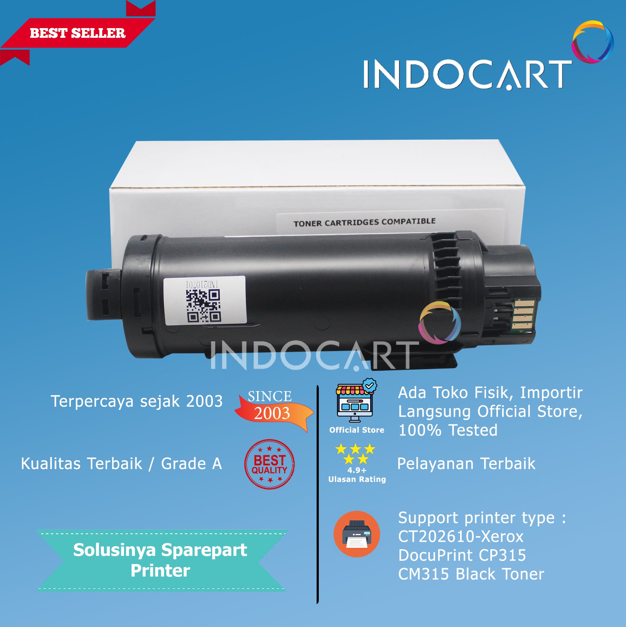 Toner Cartridge Compatible CT202610 CT202611 CT202612 CT202613-Xerox DocuPrint CP315 CM315