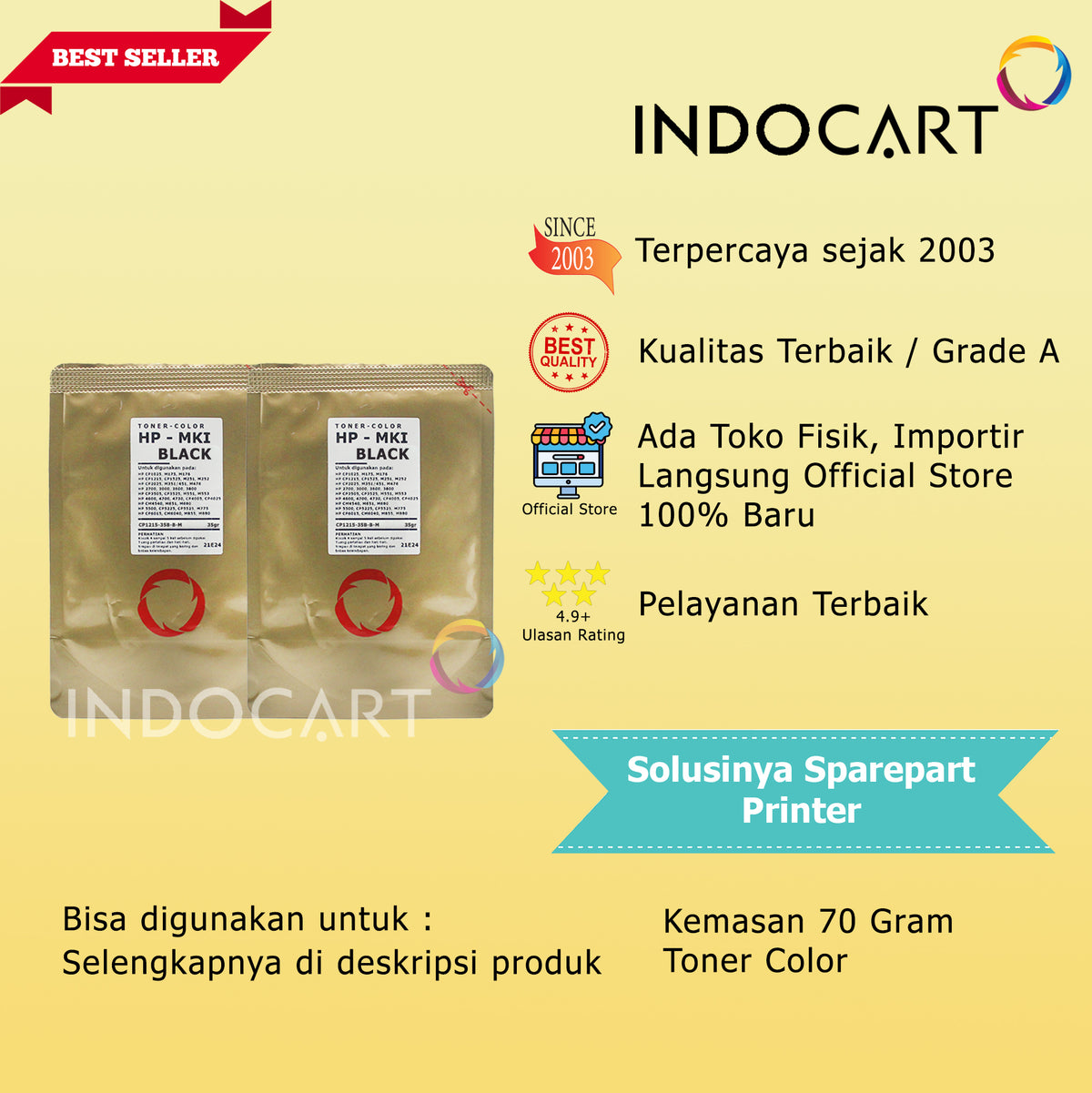 Serbuk Toner Warna Mitsubishi-131A 655A 658A 659A-HP M251 M276 M652 M653 M751 M776 (35gr-170gr)
