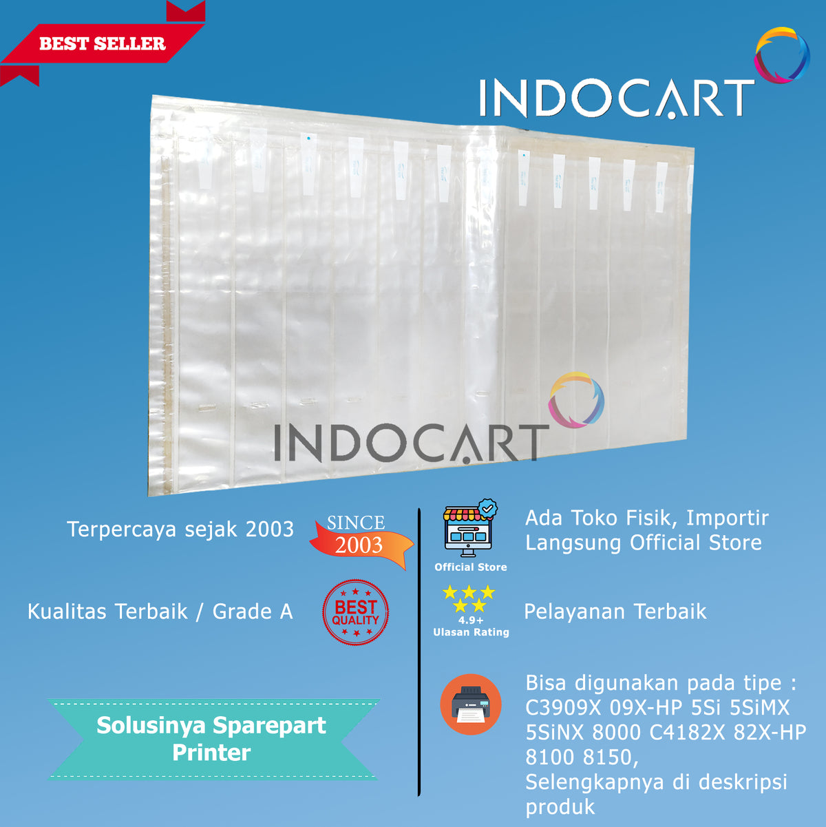 Airbag Toner Cartridge U A3 Large-HP C8543X 43X CF325X 25X C4182X 82X-10 Pcs