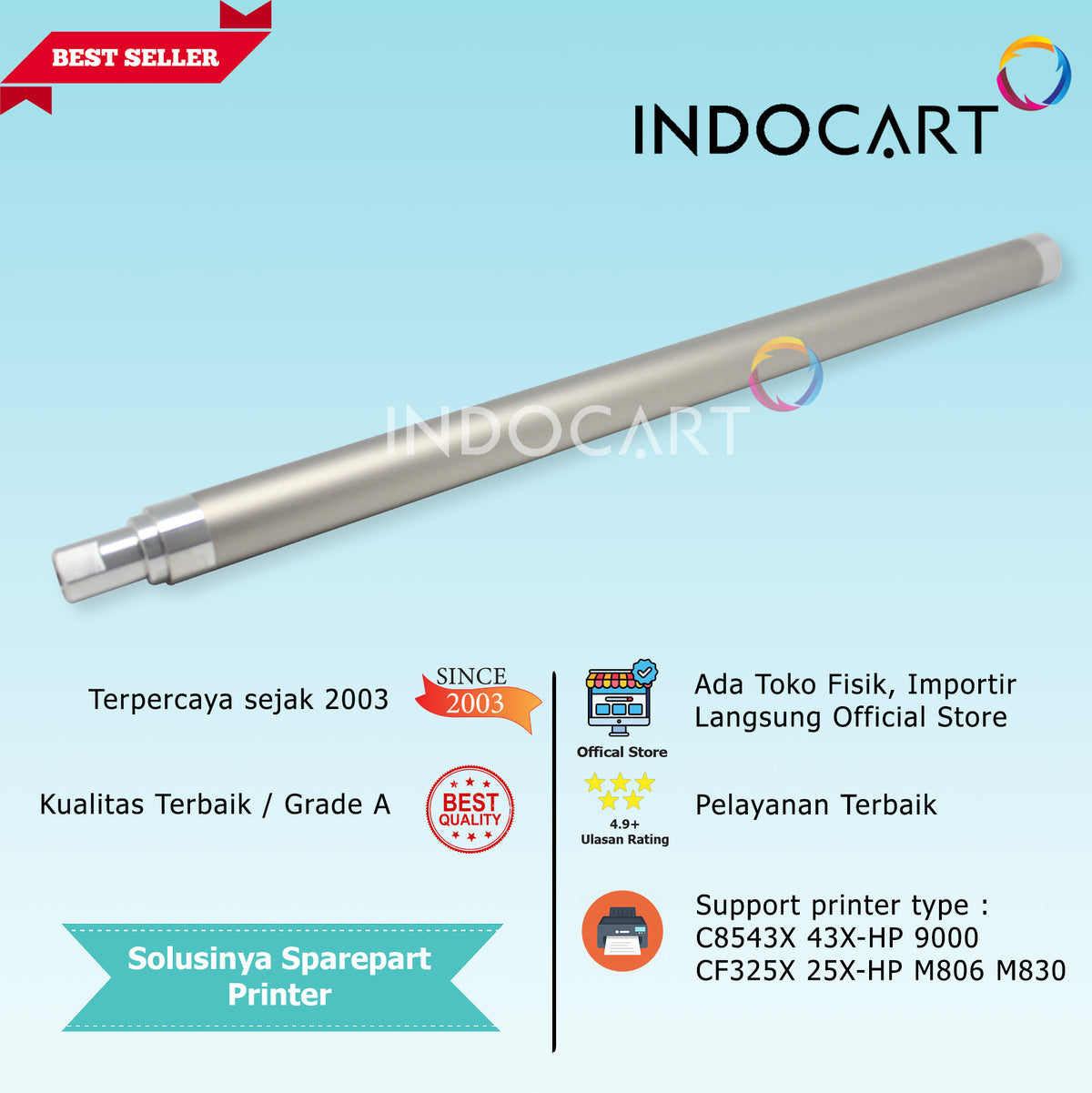 Magnet Roller Sleeve Perak C8543X 43X CF325X 25X-HP LaserJet 9000 9040 9050 M806 M830