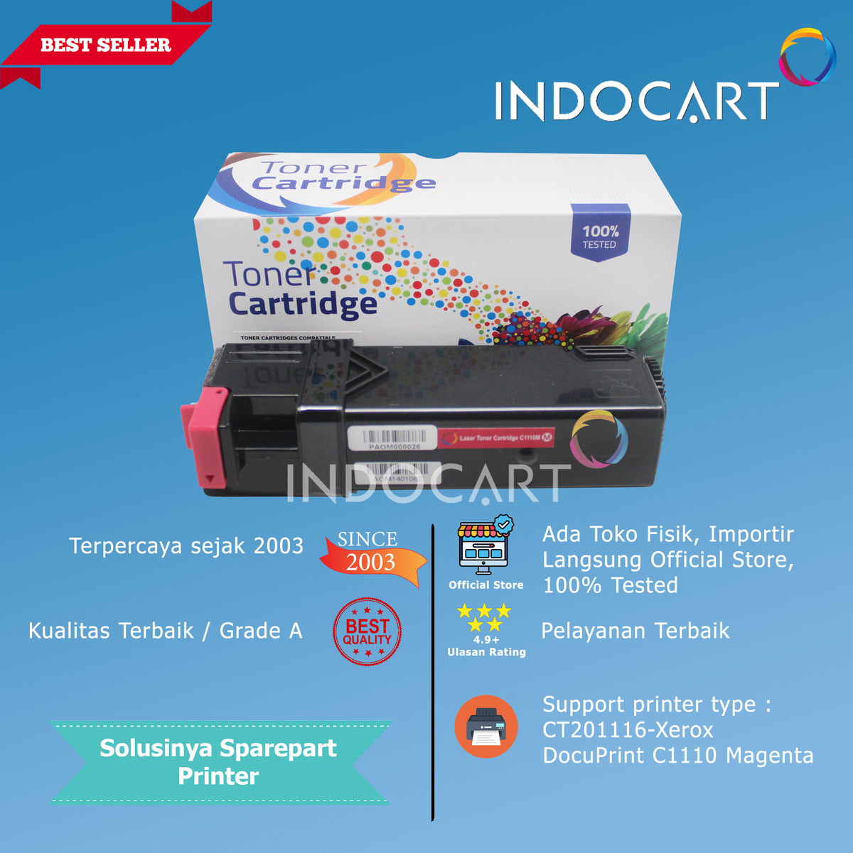 Toner Cartridge Compatible CT201114 CT201115 CT201116 CT201117-Xerox DocuPrint C1110