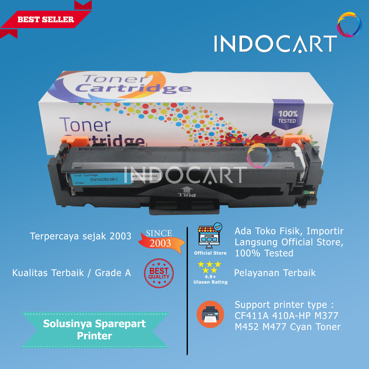Toner Cartridge Compatible CF410A CF411A CF412A CF413A 410A-HP CLJ M377 M452 M477