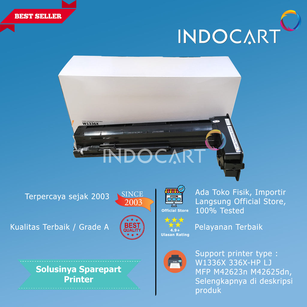 Toner Cartridge Compatible W1336X 336X-HP LJ MFP M42623n M42625dn