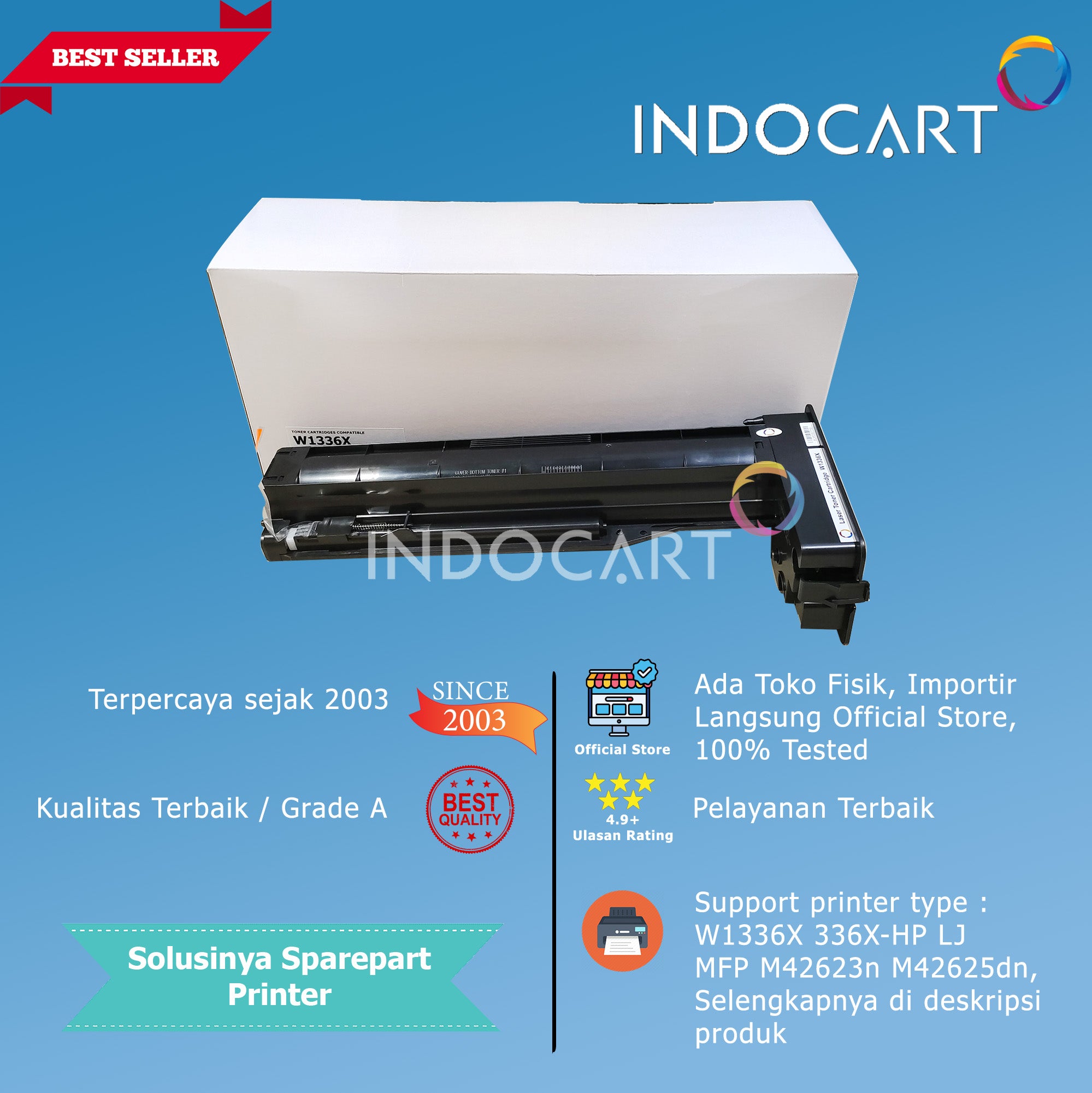 Toner Cartridge Compatible W1336X 336X-HP LJ MFP M42623n M42625dn