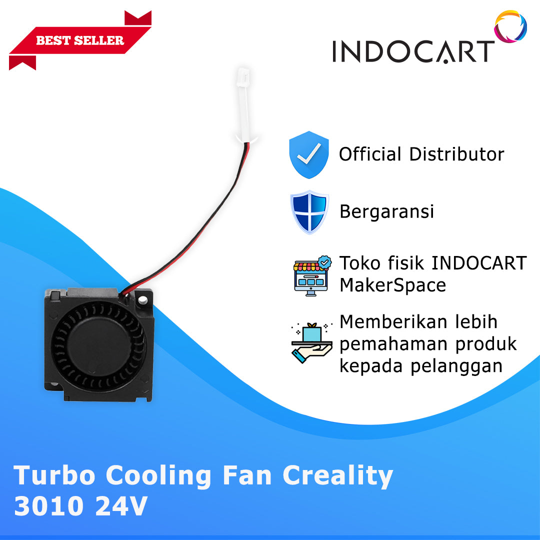 3D Printer Parts Creality OEM Silent Blower/Turbo Cooling Fan 3010 24V