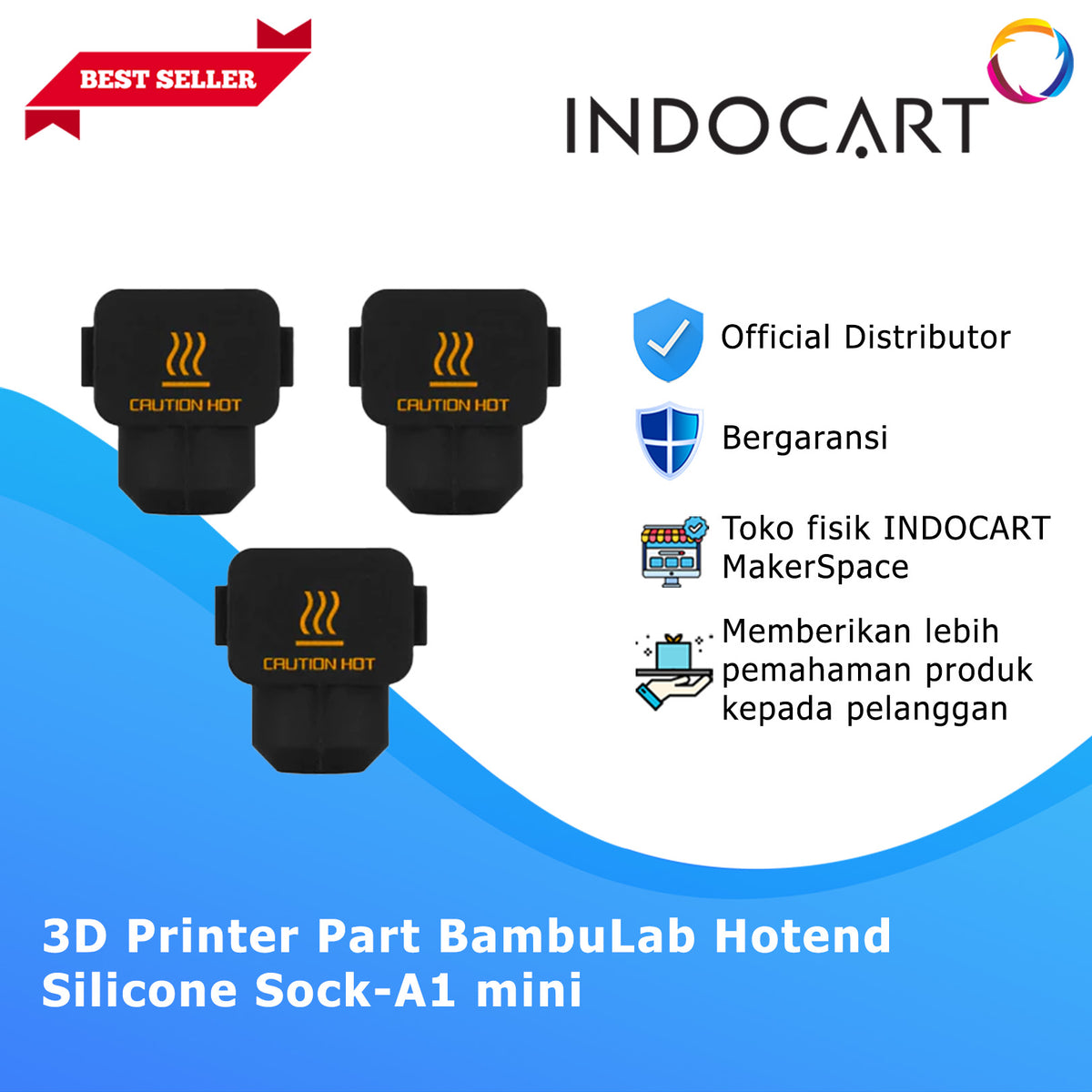3D Printer Parts BambuLab Hotend Silicone Sock BambuLab A1 Mini