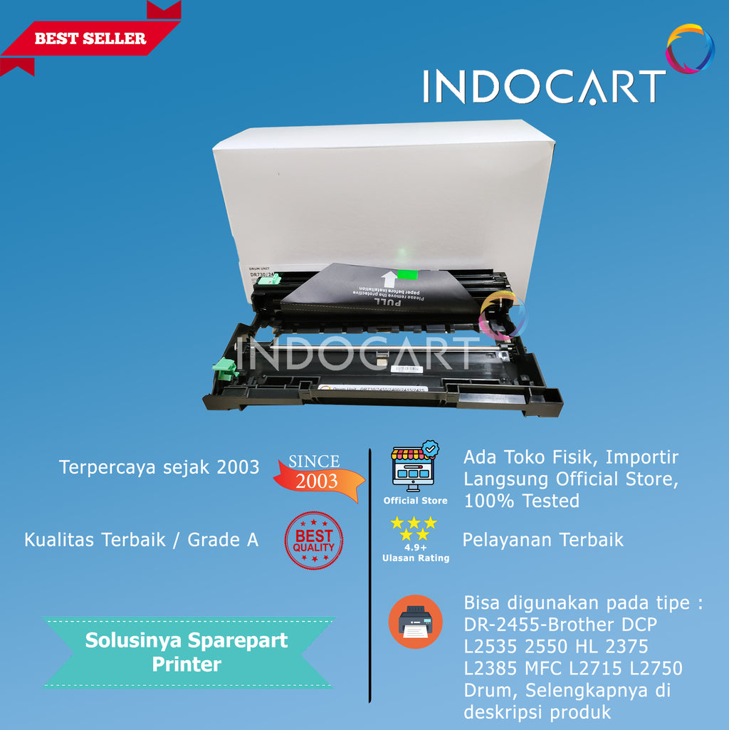 Toner Imaging Drum Compatible DR-2455-DCP L2535 L2550 HL L2375 L2385 MFC L2715 L2750