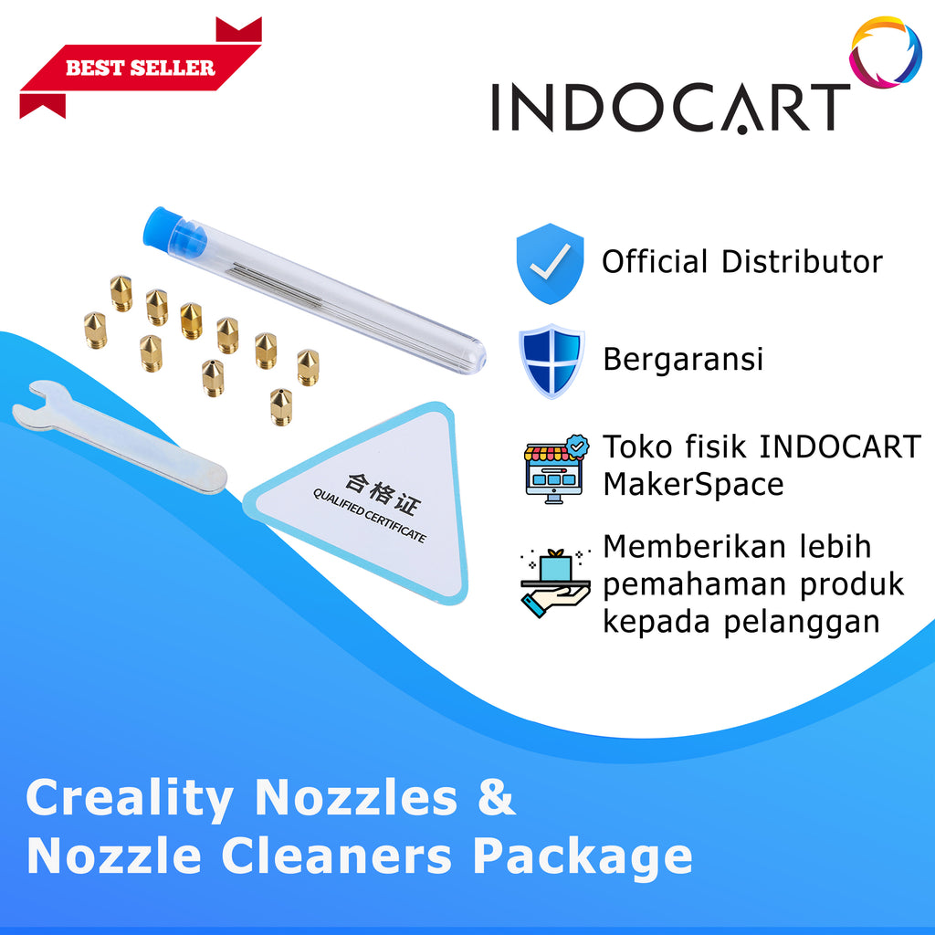 3D Printer Parts Creality OEM Nozzles & Nozzle Cleaners Package