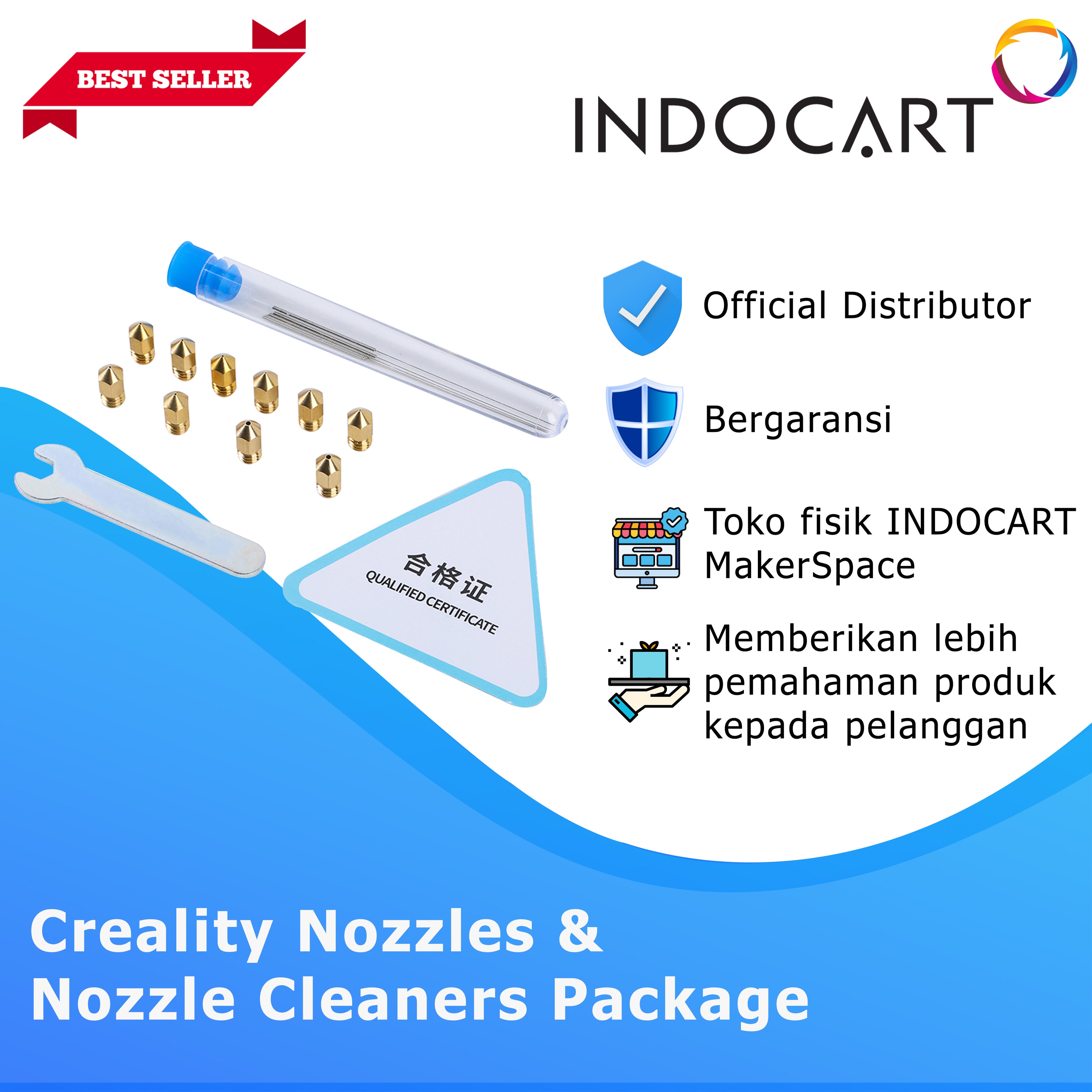3D Printer Parts Creality OEM Nozzles & Nozzle Cleaners Package