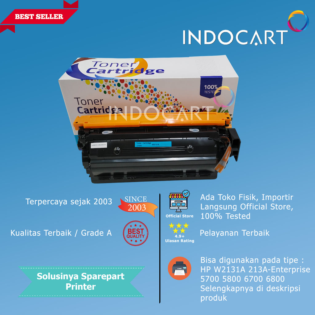 Toner Cartridge Compatible W2130A W2131A W2132A W2133A 213A-HP CLJ Enterprise 5700 5800 6700 6800