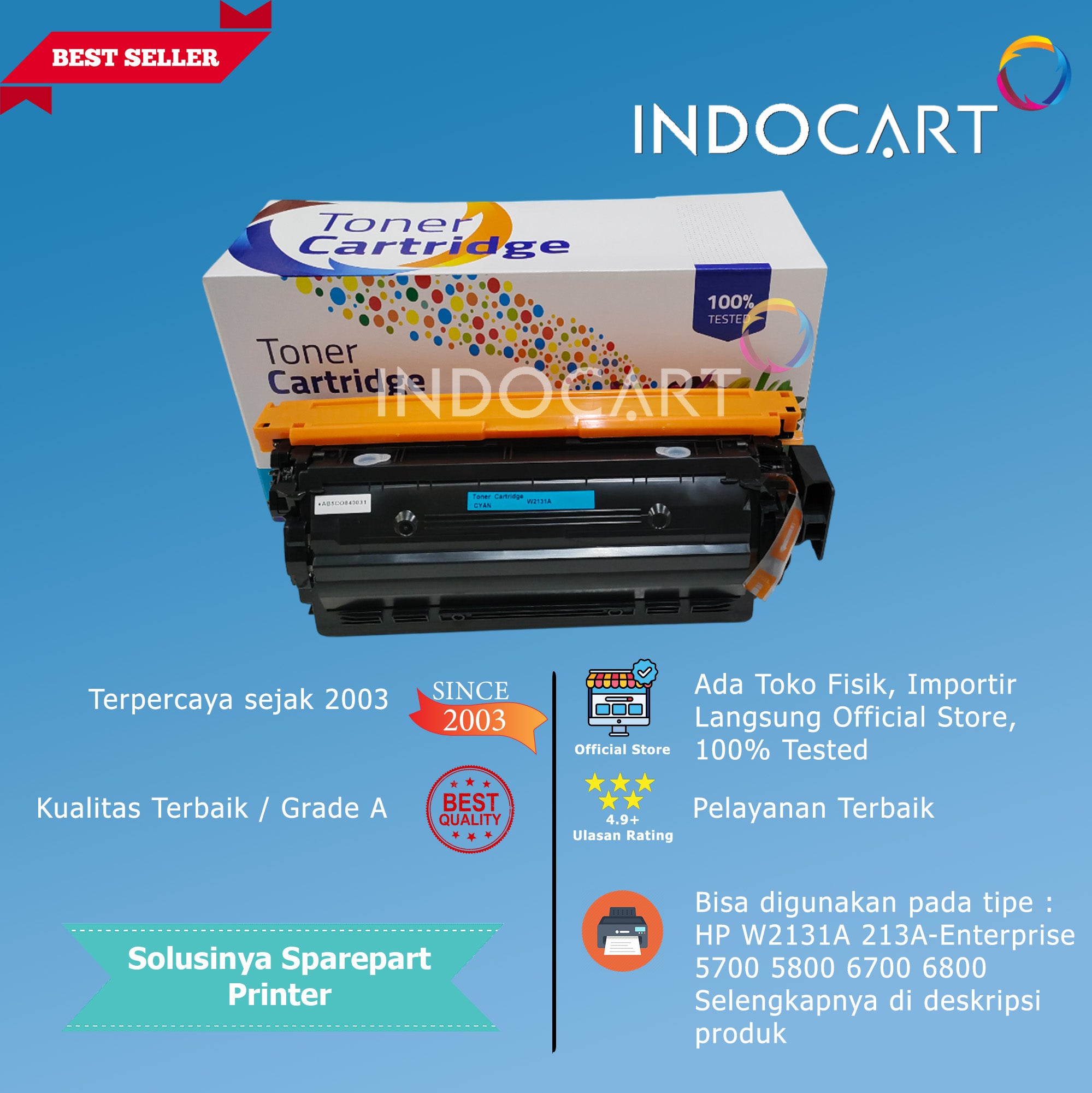 Toner Cartridge Compatible W2130A W2131A W2132A W2133A 213A-HP CLJ Enterprise 5700 5800 6700 6800