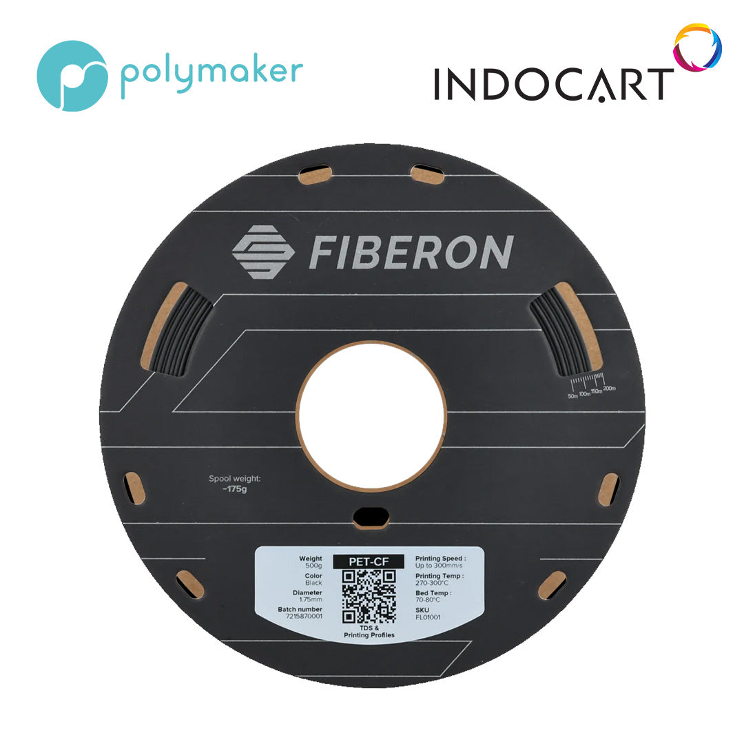 3D Printer Filament PolyMaker Fiberon PET-CF17 Carbon Fiber Reinforced PET Filament 1.75mm 500gr