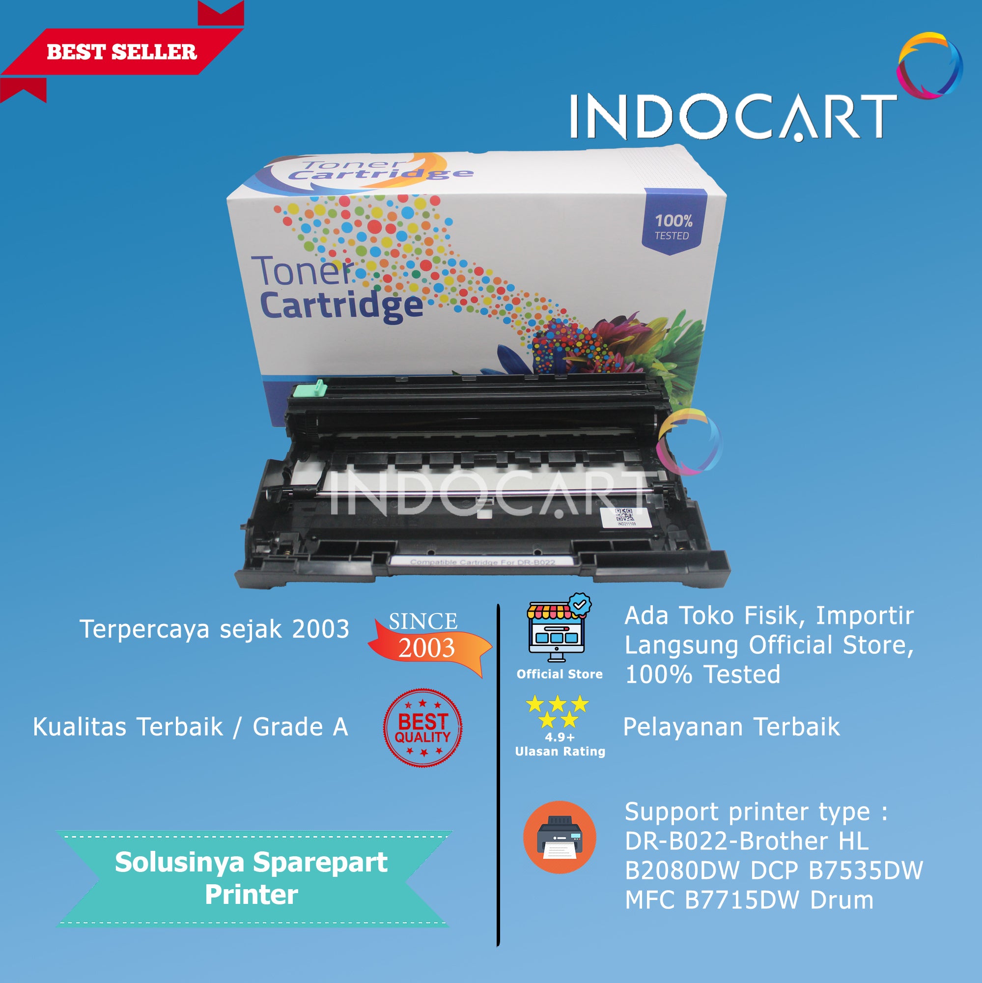 Toner Imaging Drum Compatible DR-B022 DRB022-HL B2080DW DCP B7535DW MFC B7715DW