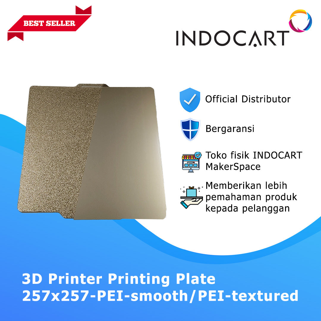 3D Printer Parts Printing Plate Kit Dual Side Variaton Size 257x257mm